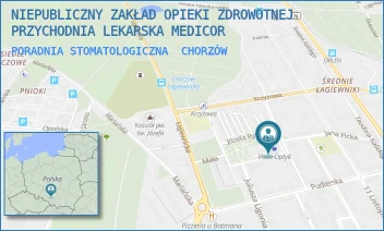 PORADNIA STOMATOLOGICZNA - NIEPUBLICZNY ZAKŁAD OPIEKI ZDROWOTNEJ PRZYCHODNIA LEKARSKA MEDICOR - UL. ŚW. PAWŁA 11,  CHORZÓW