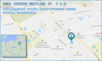 PIELĘGNIARSKA OPIEKA DŁUGOTERMINOWA DOMOWA - RMED CENTRUM MEDYCZNE SP. Z O.O. - RYNEK PIŁSUDSKIEGO 53,  WYSOKIE MAZOWIECKIE