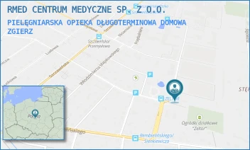 PIELĘGNIARSKA OPIEKA DŁUGOTERMINOWA DOMOWA - R MED CENTRUM MEDYCZNE SPÓŁKA Z OGRANICZONĄ ODPOWIEDZIALNOŚCIĄ - UL. HENRYKA SIENKIEWICZA 10,  ZGIERZ