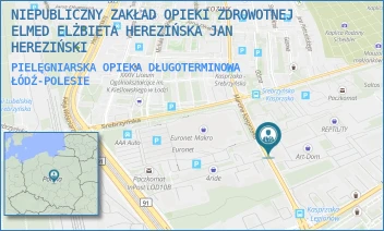 PIELĘGNIARSKA OPIEKA DŁUGOTERMINOWA - NIEPUBLICZNY ZAKŁAD OPIEKI ZDROWOTNEJ ELMED ELŻBIETA HEREZIŃSKA JAN HEREZIŃSKI - UL. MARCINA KASPRZAKA 7/9,  ŁÓDŹ-POLESIE