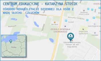 OŚRODEK REHABILITACJI DZIENNEJ DLA OSÓB Z WADĄ SŁUCHU - CENTRUM EDUKACYJNE - KATARZYNA STOSIK - OSIEDLE GENERAŁA WŁADYSŁAWA SIKORSKIEGO 4B,  CZŁUCHÓW
