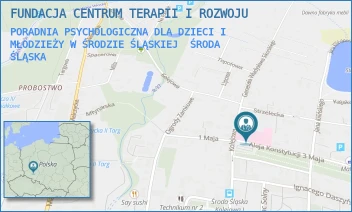 PORADNIA PSYCHOLOGICZNA DLA DZIECI I MŁODZIEŻY W ŚRODZIE ŚLĄSKIEJ - FUNDACJA CENTRUM TERAPII I ROZWOJU - UL. KOLEJOWA 16A,  ŚRODA ŚLĄSKA
