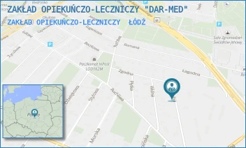 ZAKŁAD OPIEKUŃCZO-LECZNICZY - ZAKŁAD OPIEKUŃCZO-LECZNICZY "DAR-MED" - UL. MYLNA 2,  ŁÓDŹ