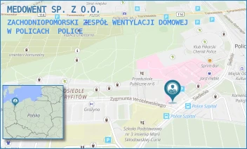 ZACHODNIOPOMORSKI ZESPÓŁ WENTYLACJI DOMOWEJ W POLICACH - MEDOWENT SP. Z O.O. - SIEDLECKA 2A,  POLICE