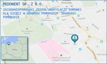 ZACHODNIOPOMORSKI ZESPÓŁ WENTYLACJI DOMOWEJ DLA DZIECI W DRAWSKU POMORSKIM - MEDOWENT SP. Z O.O. - OBROŃCÓW WESTERPLATTE 1A,  DRAWSKO POMORSKIE
