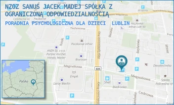 PORADNIA PSYCHOLOGICZNA DLA DZIECI - CENTRUM MEDYCZNE SANUS SPÓŁKA Z OGRANICZONĄ ODPOWIEDZIALNOŚCIĄ - MAGNOLIOWA 2,  LUBLIN
