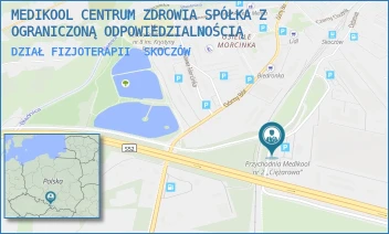 DZIAŁ FIZJOTERAPII - MEDIKOOL CENTRUM ZDROWIA SPÓŁKA Z OGRANICZONĄ ODPOWIEDZIALNOŚCIĄ - UL. CIĘŻAROWA 54,  SKOCZÓW