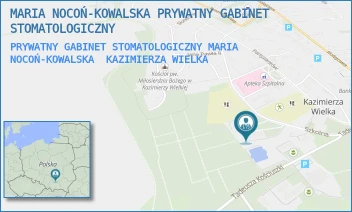 PRYWATNY GABINET STOMATOLOGICZNY MARIA NOCOŃ-KOWALSKA - MARIA NOCOŃ-KOWALSKA PRYWATNY GABINET STOMATOLOGICZNY - SZKOLNA 22A,  KAZIMIERZA WIELKA