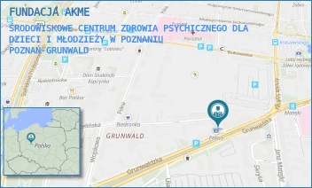 ŚRODOWISKOWE CENTRUM ZDROWIA PSYCHICZNEGO DLA DZIECI I MŁODZIEŻY W POZNANIU - FUNDACJA AKME - GRUNWALDZKA 19,  POZNAŃ-GRUNWALD