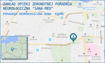 PORADNIA NEUROLOGICZNA NOWA - ZAKŁAD OPIEKI ZDROWOTNEJ PORADNIA NEUROLOGICZNA "SANA-MED" - WAWRZYNIAKA 46,  KĘPNO