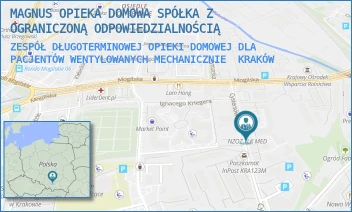 ZESPÓŁ DŁUGOTERMINOWEJ OPIEKI DOMOWEJ DLA PACJENTÓW WENTYLOWANYCH MECHANICZNIE - MAGNUS OPIEKA DOMOWA SPÓŁKA Z OGRANICZONĄ ODPOWIEDZIALNOŚCIĄ - UL. CYSTERSÓW 16/10,  KRAKÓW