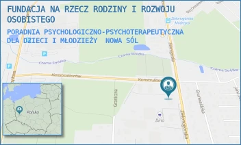 PORADNIA PSYCHOLOGICZNO-PSYCHOTERAPEUTYCZNA DLA DZIECI I MŁODZIEŻY - FUNDACJA NA RZECZ RODZINY I ROZWOJU OSOBISTEGO - UL. ZIELONOGÓRSKA 63 C,  NOWA SÓL