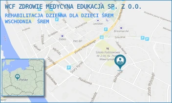 REHABILITACJA DZIENNA DLA DZIECI ŚREM WSCHODNIA - WCF ZDROWIE MEDYCYNA EDUKACJA SP. Z O.O. - WSCHODNIA 7,  ŚREM