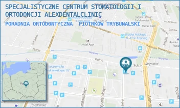 PORADNIA ORTODONTYCZNA - SPECJALISTYCZNE CENTRUM STOMATOLOGII I ORTODONCJI ALEXDENTALCLINIC - UL. POLNA 40,  PIOTRKÓW TRYBUNALSKI