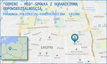 PORADNIA POŁOŻNICZO-GINEKOLOGICZNA - "GEMINI - MED" SPÓŁKA Z OGRANICZONĄ ODPOWIEDZIALNOŚCIĄ - KRÓLOWEJ JADWIGI 4,  LESZNO