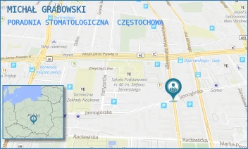 PORADNIA STOMATOLOGICZNA - MICHAŁ GRABOWSKI - UL. DĄBROWSKIEGO 18/3,  CZĘSTOCHOWA