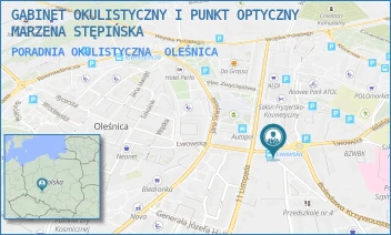 PORADNIA OKULISTYCZNA - GABINET OKULISTYCZNY I PUNKT OPTYCZNY MARZENA STĘPIŃSKA - UL. LWOWSKA 19,  OLEŚNICA