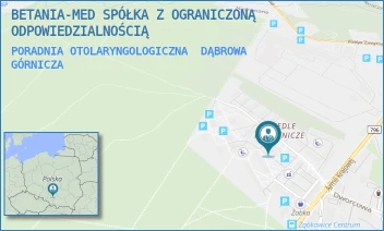 PORADNIA OTOLARYNGOLOGICZNA - NIEPUBLICZNY ZAKŁAD OPIEKI ZDROWOTNEJ BETANIA - UL. OŚ.ROBOTNICZE 6,  DĄBROWA GÓRNICZA