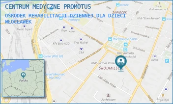 OŚRODEK REHABILITACJI DZIENNEJ DLA DZIECI - CENTRUM MEDYCZNE PROMOTUS - WARSZAWSKA 15,  WŁOCŁAWEK