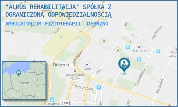 AMBULATORIUM FIZJOTERAPII - "ALMUS REHABILITACJA" SPÓŁKA Z OGRANICZONĄ ODPOWIEDZIALNOŚCIĄ - UL. STRZELECKA 2,  DEBRZNO