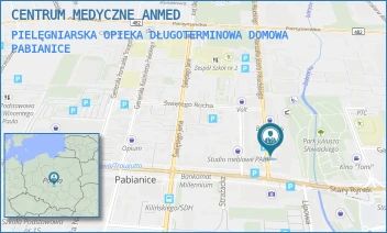 PIELĘGNIARSKA OPIEKA DŁUGOTERMINOWA DOMOWA - CENTRUM MEDYCZNE ANMED - UL. MARSZ. JÓZEFA PIŁSUDSKIEGO 3A,  PABIANICE