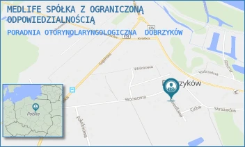PORADNIA OTORYNOLARYNGOLOGICZNA - MEDLIFE SPÓŁKA Z OGRANICZONĄ ODPOWIEDZIALNOŚCIĄ - SŁONECZNA 24,  DOBRZYKÓW