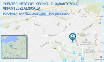 PORADNIA LARYNGOLOGICZNA - "CENTRO MEDICO" SPÓŁKA Z OGRANICZONĄ ODPOWIEDZIALNOŚCIĄ - KRÓLOWEJ JADWIGI 9,  POBIEDZISKA