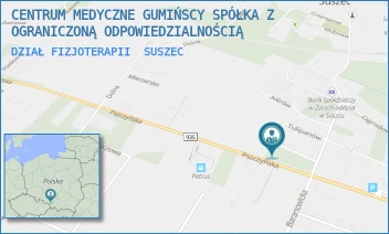 DZIAŁ FIZJOTERAPII - CENTRUM MEDYCZNE GUMIŃSCY SPÓŁKA Z OGRANICZONĄ ODPOWIEDZIALNOŚCIĄ - UL. NARCYZÓW 1,  SUSZEC