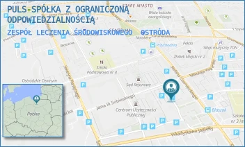 ZESPÓŁ LECZENIA ŚRODOWISKOWEGO - PULS SPÓŁKA Z OGRANICZONĄ ODPOWIEDZIALNOŚCIĄ - JANA III SOBIESKIEGO 3C/62,  OSTRÓDA