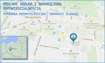 PORADNIA DERMATOLOGICZNA - MEDCARE SPÓŁKA Z OGRANICZONĄ ODPOWIEDZIALNOŚCIĄ - UL. TRZEBNICKA 37,  OBORNIKI ŚLĄSKIE