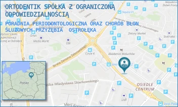 PORADNIA PERIODONTOLOGICZNA ORAZ CHORÓB BŁON ŚLUZOWYCH PRZYZĘBIA - ORTODENTIK SPÓŁKA Z OGRANICZONĄ ODPOWIEDZIALNOŚCIĄ - RTM. WITOLDA PILECKIEGO 12,  OSTROŁĘKA