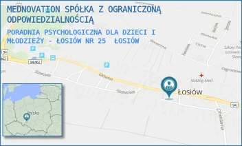 PORADNIA PSYCHOLOGICZNA DLA DZIECI I MŁODZIEŻY - ŁOSIÓW NR 25 - FRACTAL CONCEPT SPÓŁKA Z OGRANICZONĄ ODPOWIEDZIALNOŚCIĄ - UL. GŁÓWNA 119,  ŁOSIÓW