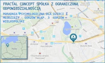 PORADNIA PSYCHOLOGICZNA DLA DZIECI I MŁODZIEŻY - GORZÓW WLKP. 3 - FRACTAL CONCEPT SPÓŁKA Z OGRANICZONĄ ODPOWIEDZIALNOŚCIĄ - UL. GEN. WŁADYSŁAWA SIKORSKIEGO 111/311,  GORZÓW WIELKOPOLSKI