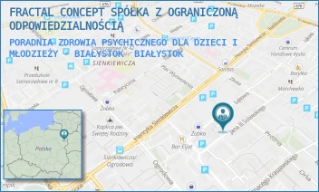 PORADNIA ZDROWIA PSYCHICZNEGO DLA DZIECI I MŁODZIEŻY - BIAŁYSTOK - FRACTAL CONCEPT SPÓŁKA Z OGRANICZONĄ ODPOWIEDZIALNOŚCIĄ - JANA III SOBIESKIEGO 3A,  BIAŁYSTOK