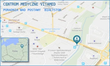 PORADNIA WAD POSTAWY - CENTRUM MEDYCZNE VITAMED - ANTONIUKOWSKA 11/V,  BIAŁYSTOK