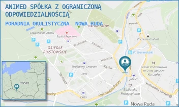PORADNIA OKULISTYCZNA - ANIMED CZESŁAW BIAŁY ANNA BIAŁA SPÓŁKA JAWNA - UL. PIASTÓW 6,  NOWA RUDA
